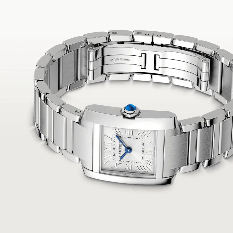 Cartier,Tank 25.70x21.20mm,25.70x21.20mm,Stainless Steel,Silver,Quartz,Sapphire,Crystal Glass,Rectangular,WSTA0129
