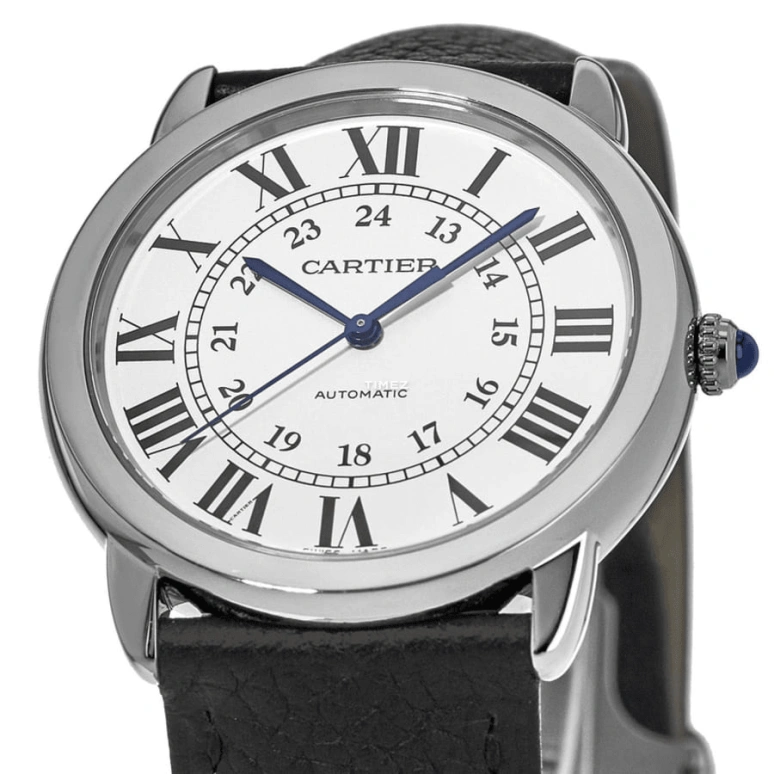 Cartier,Ronde de Cartier 36mm,36mm,Stainless Steel,Silver,Automatic,Sapphire,Crystal Glass,Round,WSRN0021