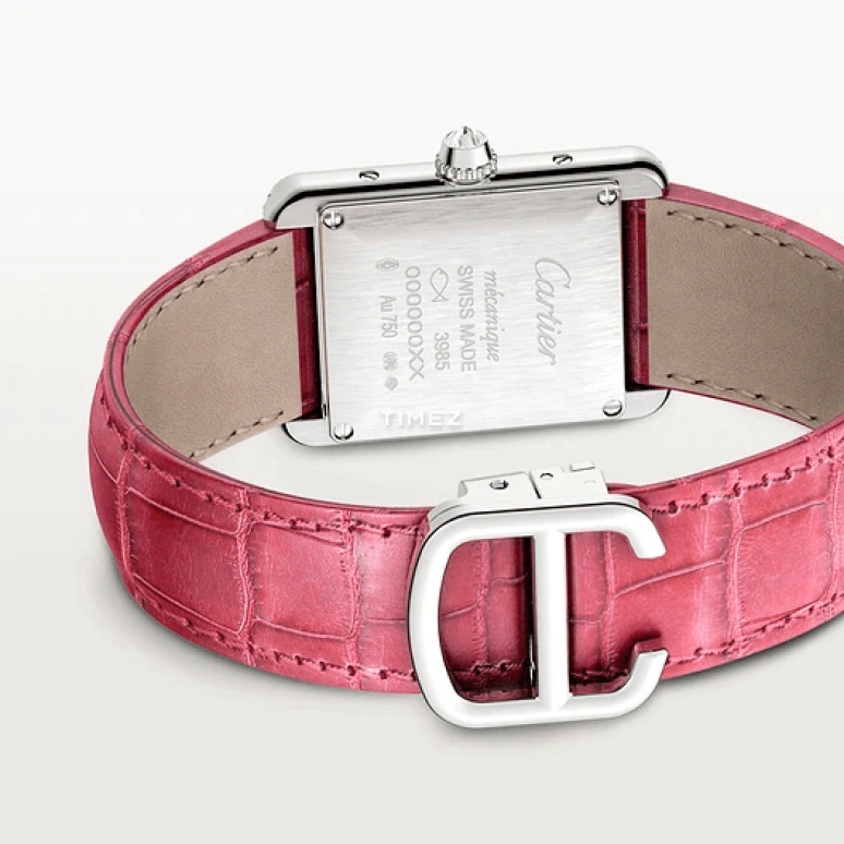 Cartier,Tank 29.50x22mm,29.50x22mm,White Gold,Silver,Handwound,In-house Caliber,Hardlex,WJTA0011