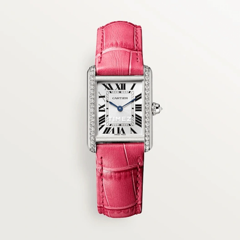 Cartier,Tank 29.50x22mm,29.50x22mm,White Gold,Silver,Handwound,In-house Caliber,Hardlex,WJTA0011