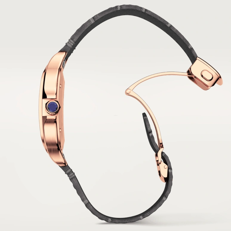 Cartier,Santos de Cartier 39.80x47.50mm,39.80x47.50mm,Rose Gold,Silver,Automatic,Day,42hours,WGSA0019