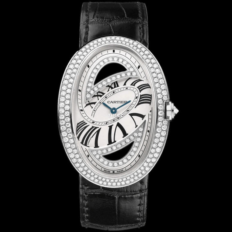 Cartier,Baignoire 44x35.13mm,44x35.13mm,White Gold,Silver,Handwound,36hours,In-house Caliber,WB520034