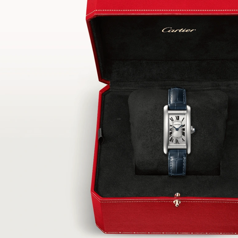 Cartier,Tank 34.80x19mm,34.80x19mm,Stainless Steel,Silver,Quartz,Sapphire,Crystal Glass,Square,WSTA0043