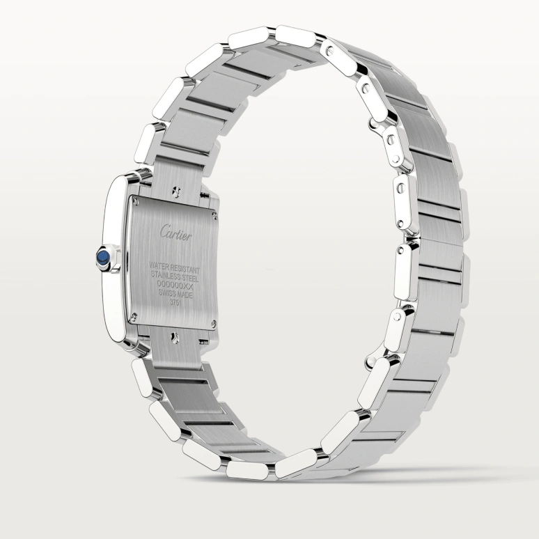 Cartier,Tank 30x25mm,30x25mm,Stainless Steel,Silver,Quartz,Sapphire,Square,W4TA0009