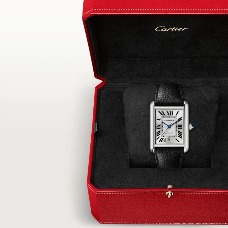 Cartier,Tank 41x31mm,41x31mm,Stainless Steel,Silver,Automatic,Day,42hours,WSTA0040