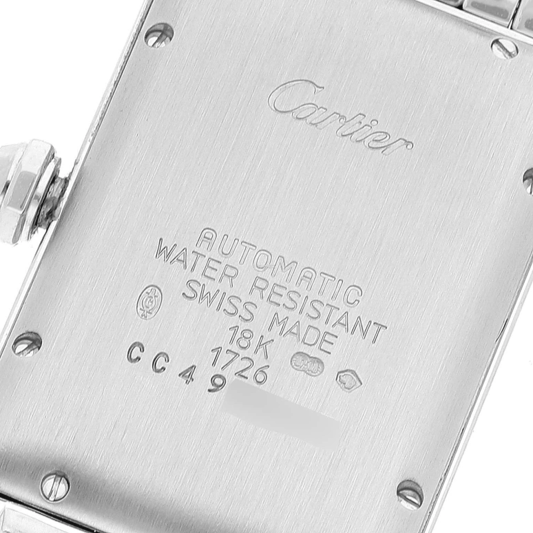 Cartier,Tank 41x23mm,41x23mm,White Gold,Silver,Automatic,Day,In-house Caliber,W26036L1