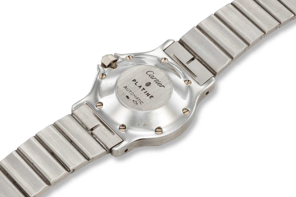 Cartier,Other 30mm,30mm,Platinum,Black,Automatic,Other,Silver,2965
