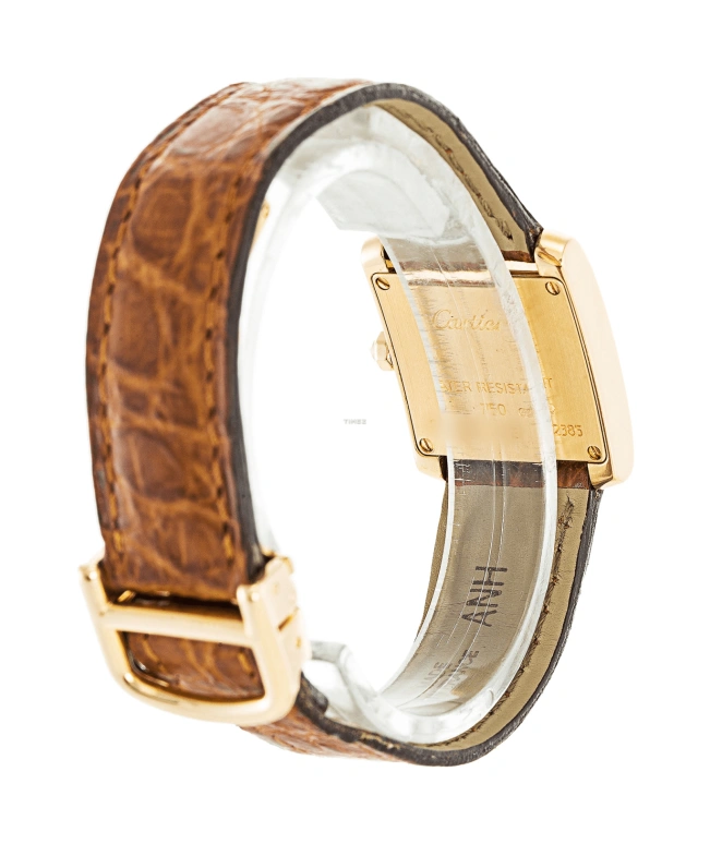 Cartier,Tank 20mm,20mm,Yellow Gold,Champagne,Quartz,Sapphire,Crystal Glass,Square,WE103831