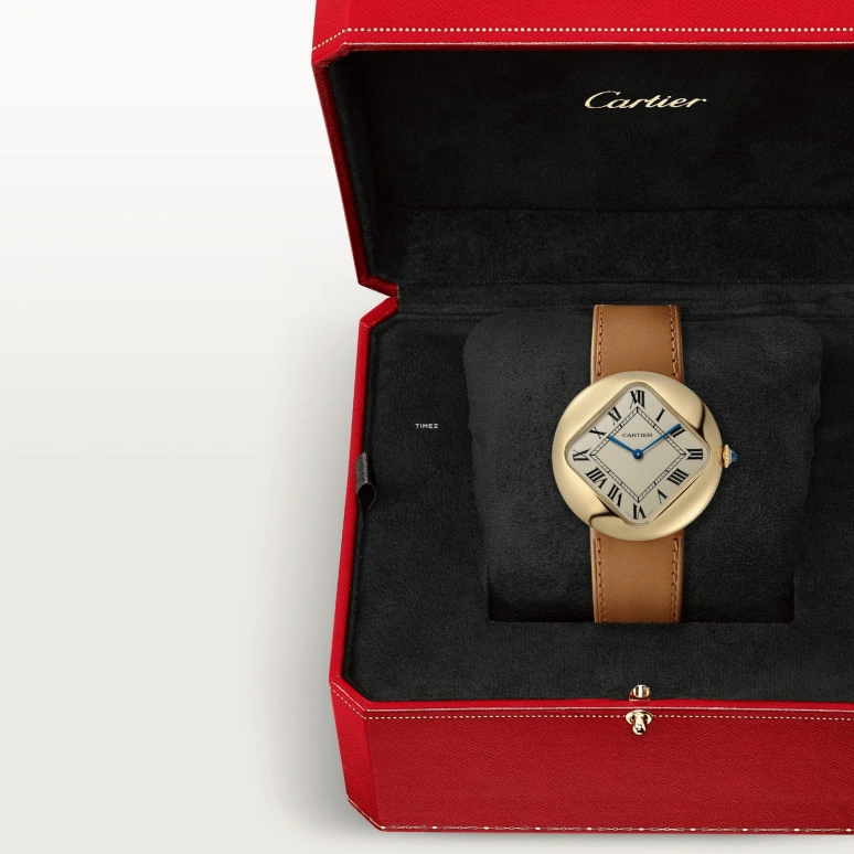 Cartier,Pebble-shaped 36mm,36mm,Yellow Gold,Gold,Handwound,36hours,In-house Caliber,WGPB0003