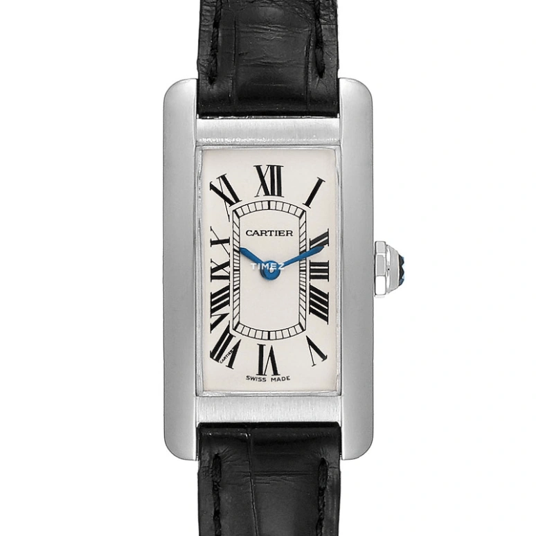 Cartier,Tank 35.80mm,35.80mm,White Gold,Silver,Quartz,In-house Caliber,Hardlex,W2601956