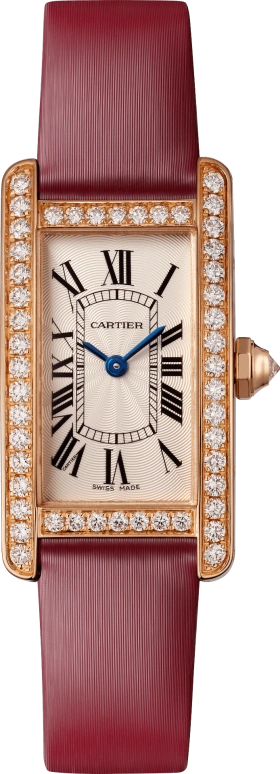 Cartier,Tank 34.80x19mm,34.80x19mm,Rose Gold,Silver,Quartz,Sapphire,Crystal Glass,Square,WJTA0036