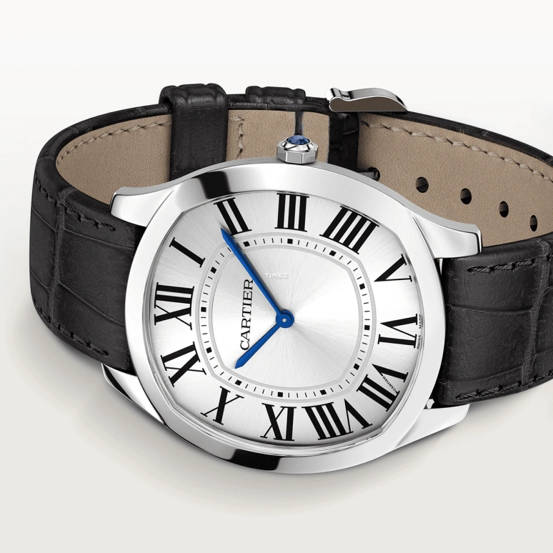 Cartier,Drive de Cartier 38x39mm,38x39mm,White Gold,Silver,Handwound,36hours,In-house Caliber,WGNM0007