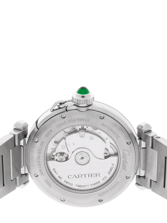Cartier,Pasha de Cartier 41mm,41mm,Stainless Steel,Green,Automatic,Day,42hours,WSPA0022