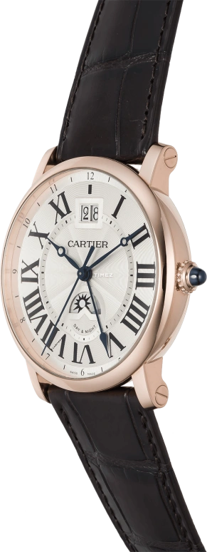 Cartier,Rotonde de Cartier 42mm,42mm,Rose Gold,Silver,Automatic,Dule Time,Big Date,Day / Night Indication,W1556220