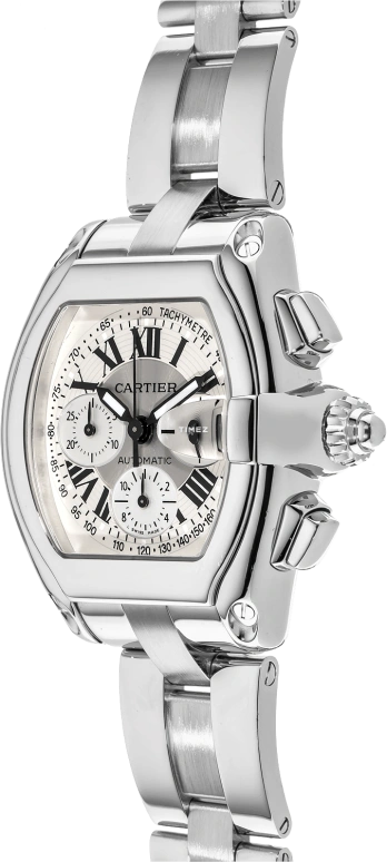 Cartier,Drive de Cartier 49mm,49mm,Stainless Steel,Silver,Automatic,Chronograph,Day,W62006X6