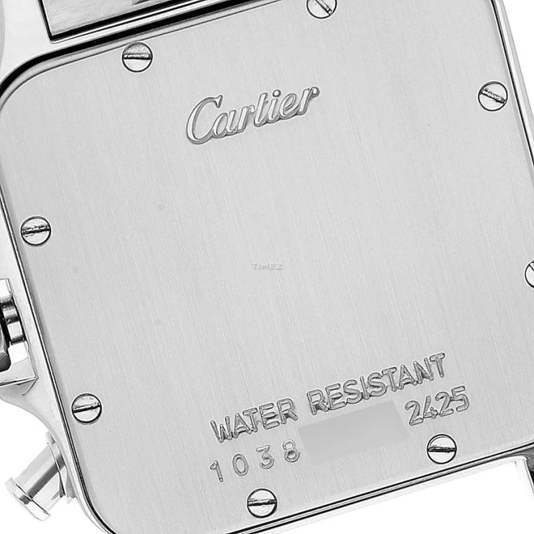 Cartier,Santos de Cartier 28mm,28mm,Stainless Steel,Silver,Quartz,Chronograph,Day,W20042C4