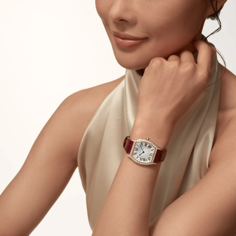 Cartier,Tortue 38x30.50mm,38x30.50mm,Rose Gold,Silver,Handwound,36hours,In-house Caliber,WJTO0009