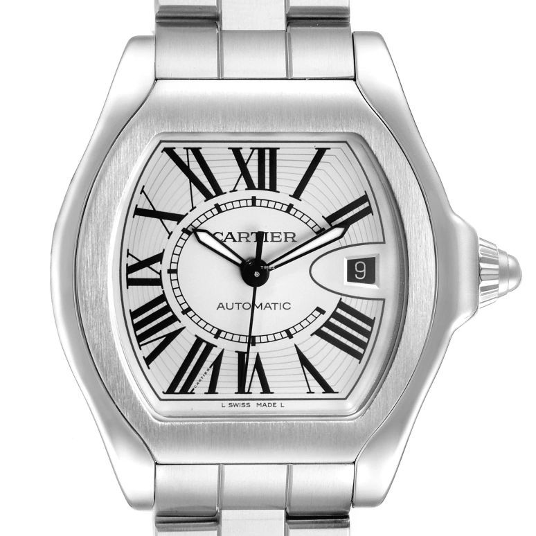 Cartier,Drive de Cartier 46x45.60mm,46x45.60mm,Stainless Steel,Silver,Automatic,Day,42hours,W6206017