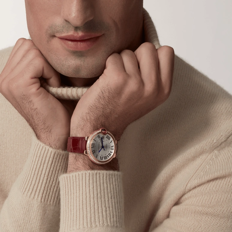 Cartier,Ballon Bleu de Cartier 40mm,40mm,Rose Gold,Silver,Automatic,Day,42hours,WJBB0056