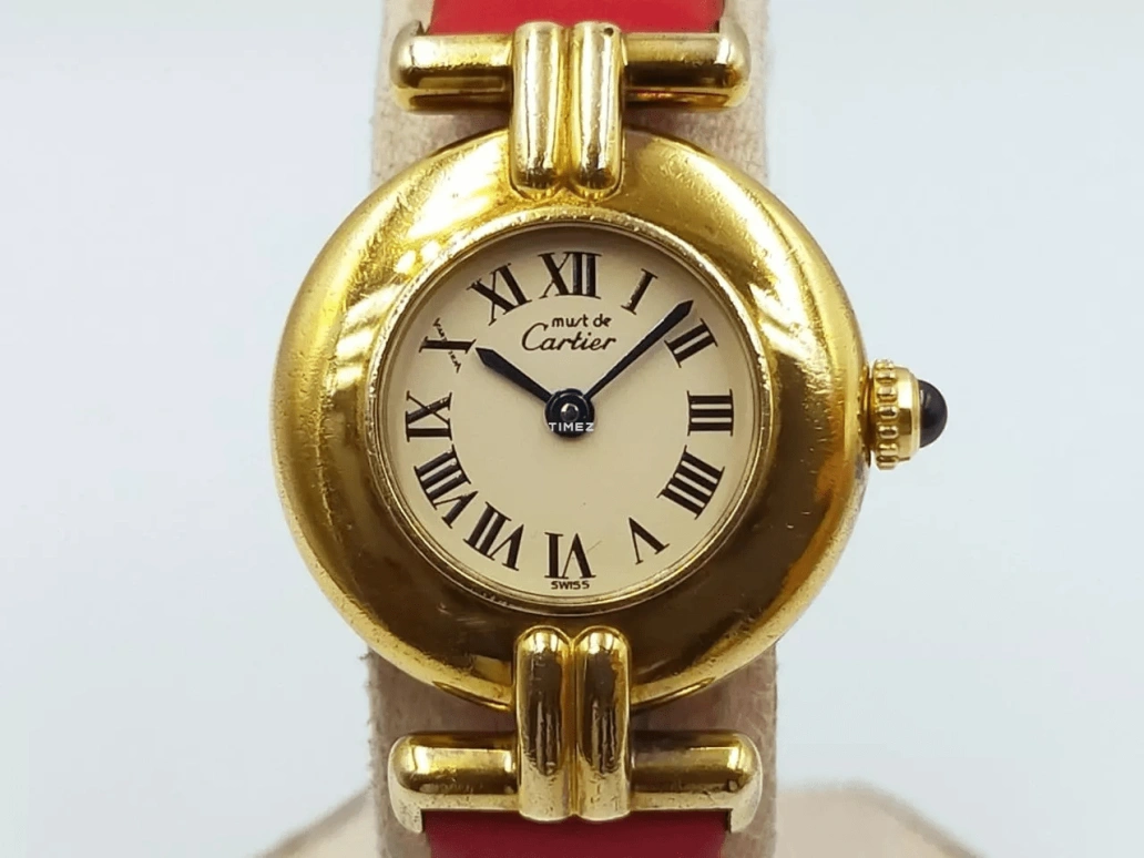 Cartier,Other 23.80mm,23.80mm,Yellow Gold,White,Quartz,Sapphire,Round,590002