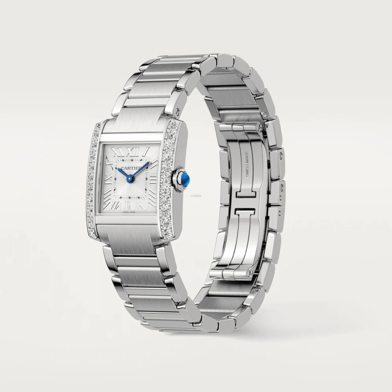 Cartier,Tank 25.70x21.20mm,25.70x21.20mm,Stainless Steel,Silver,Quartz,Sapphire,Crystal Glass,Square,W4TA0029