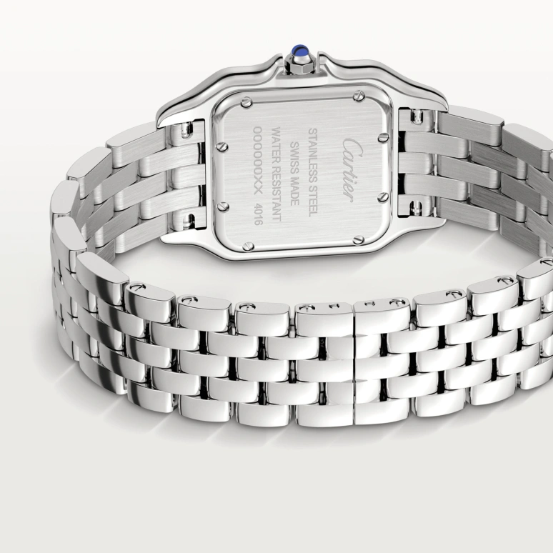 Cartier,Panthère de Cartier 29x37mm,29x37mm,Stainless Steel,Silver,Quartz,Sapphire,Crystal Glass,Square,W4PN0008