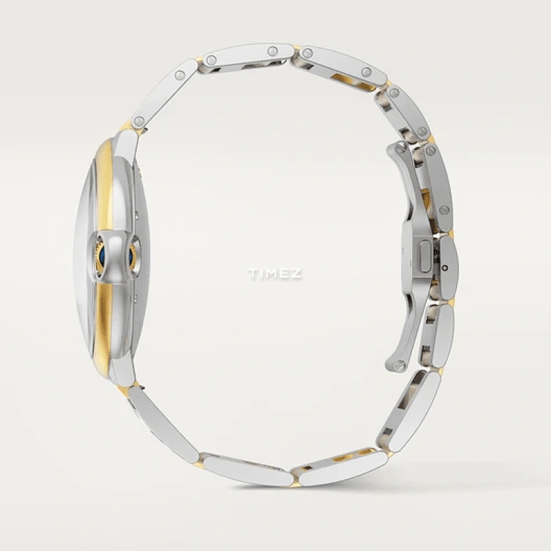 Cartier,Ballon Bleu de Cartier 42mm,42mm,Stainless Steel,Yellow Gold,Silver,Automatic,Day,42hours,W2BB0039