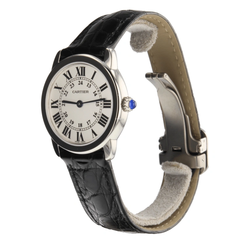 Cartier,Ronde de Cartier 29.50mm,29.50mm,Stainless Steel,Silver,Quartz,In-house Caliber,Sapphire,Crystal Glass,W6700155