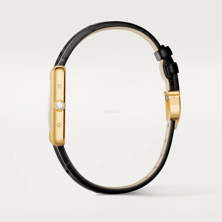 Cartier,Tank 29.50x22mm,29.50x22mm,Yellow Gold,Black,Silver,Quartz,Hardlex,Square,WGTA0269