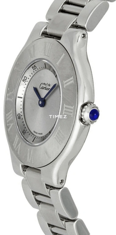 Cartier,21 Chronoscaph 31mm,31mm,Stainless Steel,Silver,Quartz,Sapphire,Crystal Glass,Round,W10110T2