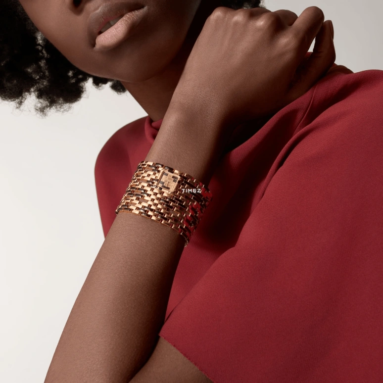 Cartier,Panthère de Cartier 22x19mm,22x19mm,Rose Gold,Rose Gold,Black,Quartz,Sapphire,Crystal Glass,Square,WGPN0019