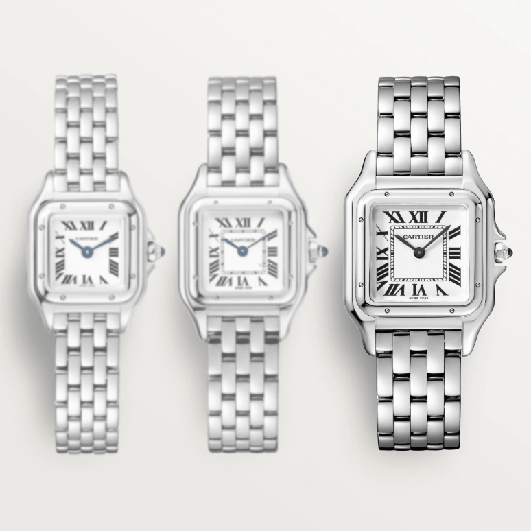 Cartier,Panthère de Cartier 27x37mm,27x37mm,Stainless Steel,White,Quartz,Sapphire,Crystal Glass,Other,WSPN0015