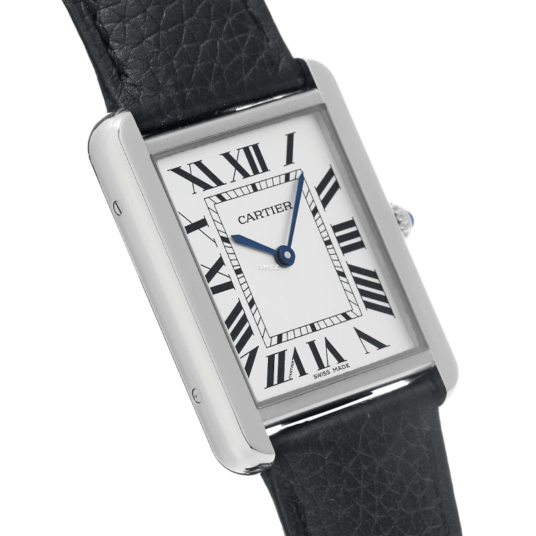 Cartier,Tank 34.80x27.40mm,34.80x27.40mm,Stainless Steel,Silver,Quartz,Sapphire,Crystal Glass,Square,WSTA0028