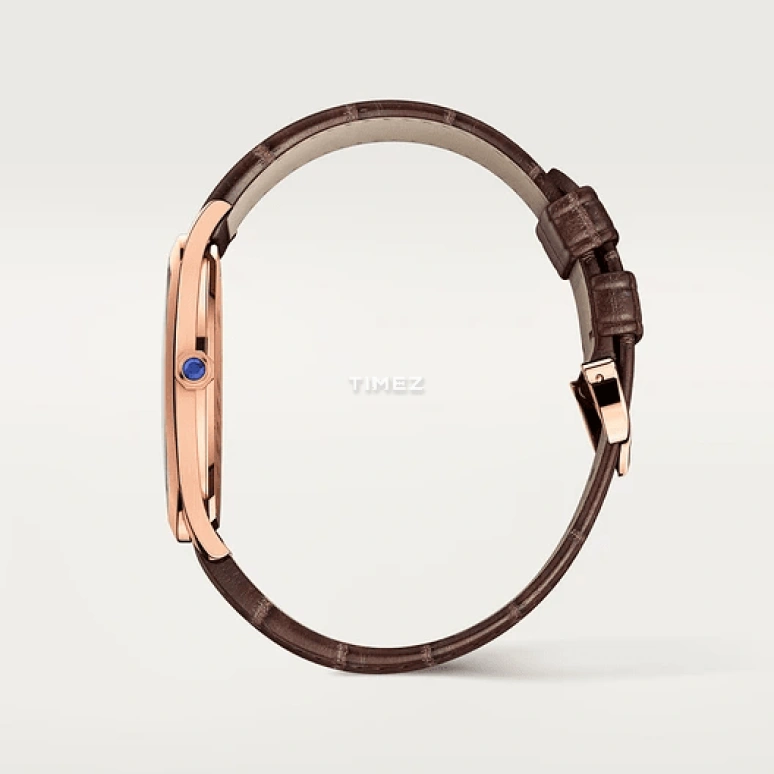 Cartier,Drive de Cartier 44.70x41.77mm,44.70x41.77mm,Rose Gold,Silver,Handwound,36hours,In-house Caliber,WGNM0006