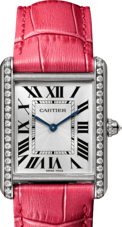 Cartier,Tank 33.70x25.50mm,33.70x25.50mm,White Gold,Silver,Handwound,In-house Caliber,Hardlex,WJTA0015