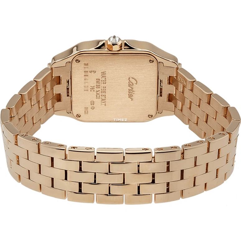 Cartier,Santos de Cartier 36.75mm,36.75mm,Rose Gold,Silver White,Quartz,In-house Caliber,Sapphire,Crystal Glass,WF9007Z8