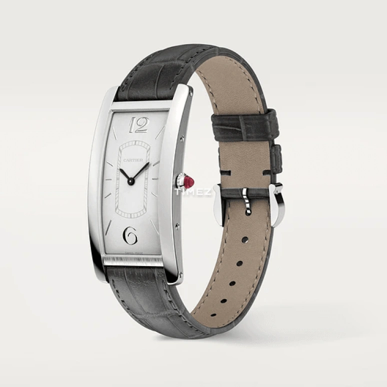 Cartier,Tank 46.30x23mm,46.30x23mm,Platinum,Silver,Handwound,In-house Caliber,Hardlex,WGTA0027