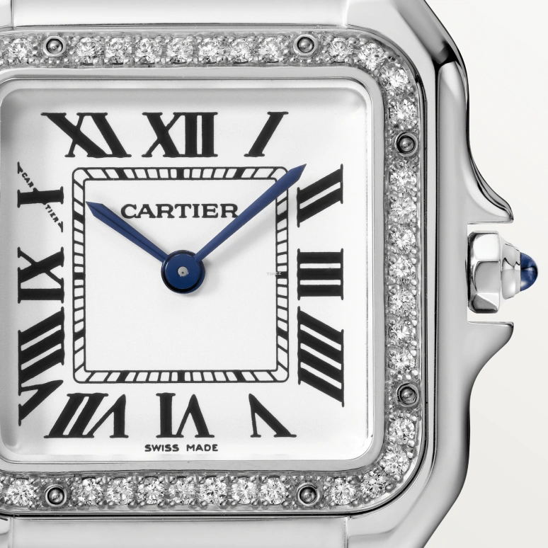 Cartier,Panthère de Cartier 29x37mm,29x37mm,Stainless Steel,White,Quartz,Sapphire,Crystal Glass,Other,W4PN0018