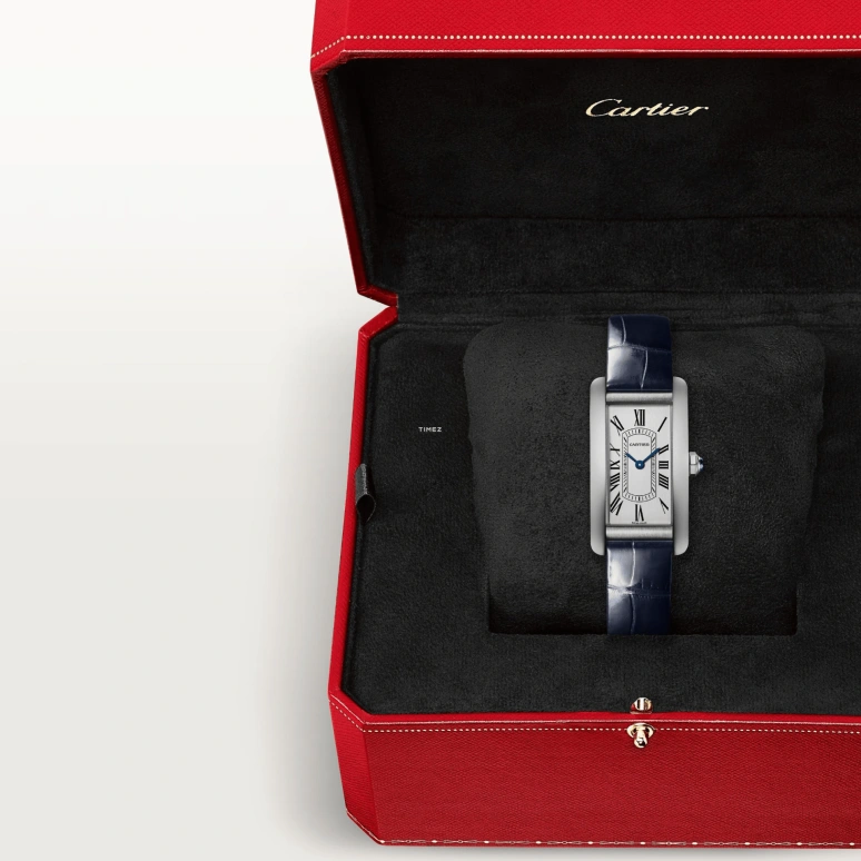 Cartier,Tank 35.40x19.40mm,35.40x19.40mm,Stainless Steel,Silver,Quartz,Sapphire,Crystal Glass,Rectangular,WSTA0117