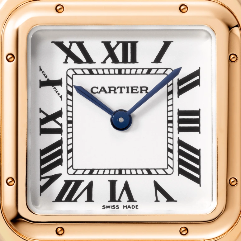 Cartier,Panthère de Cartier 29x37mm,29x37mm,Rose Gold,White,Quartz,Sapphire,Crystal Glass,Square,WGPN0050