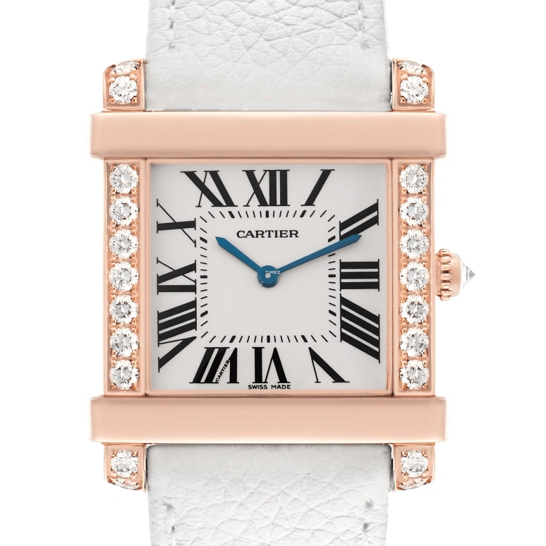 Cartier,Tank 29mm,29mm,Rose Gold,Silver,Handwound,36hours,In-house Caliber,WE300351