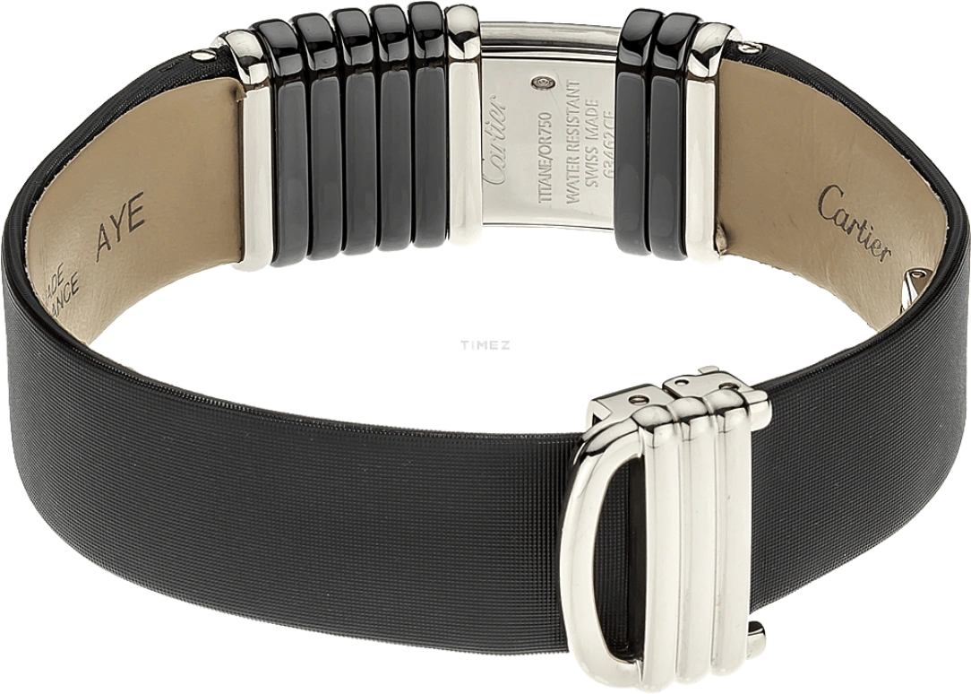 Cartier,Tank 16x39mm,16x39mm,Titanium,Ceramic,Silver White,White,Quartz,Sapphire,Crystal Glass,Square,WT000550