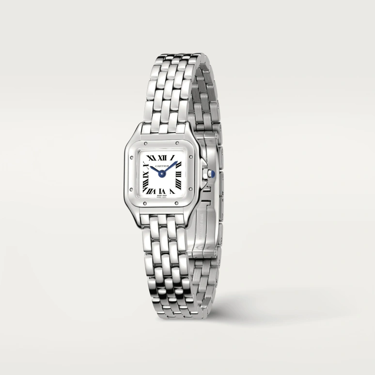 Cartier,Panthère de Cartier 25x19mm,25x19mm,Stainless Steel,Silver,Quartz,Sapphire,Crystal Glass,Square,WSPN0019