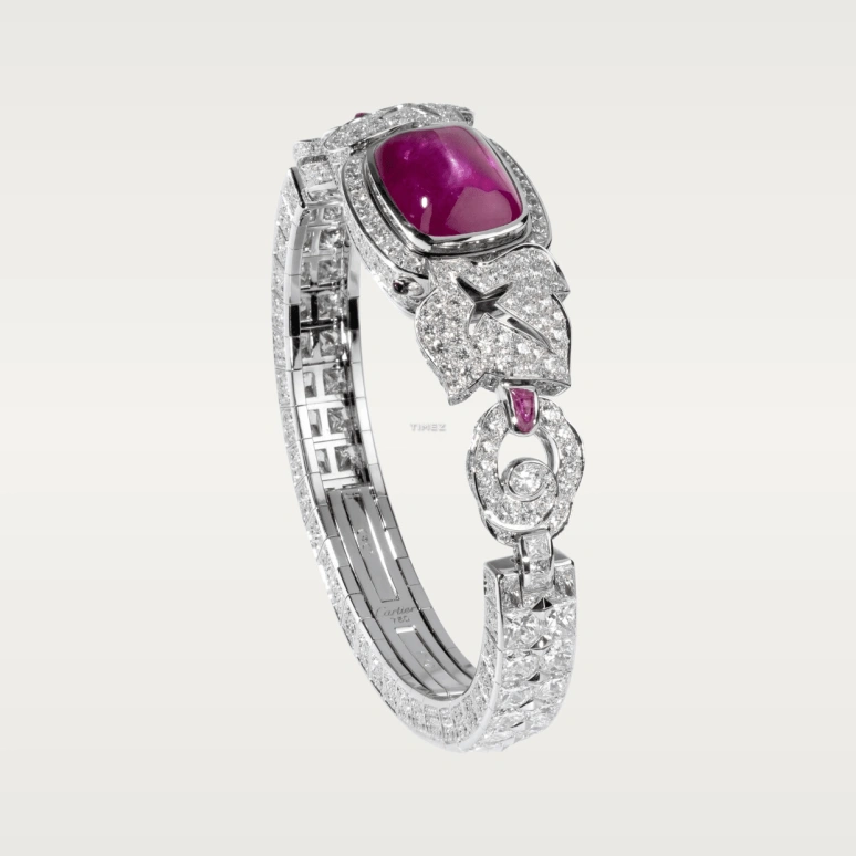 Cartier,High Jewelry Watches ,White Gold,Silver,Quartz,Sapphire,Crystal Glass,HPI00237