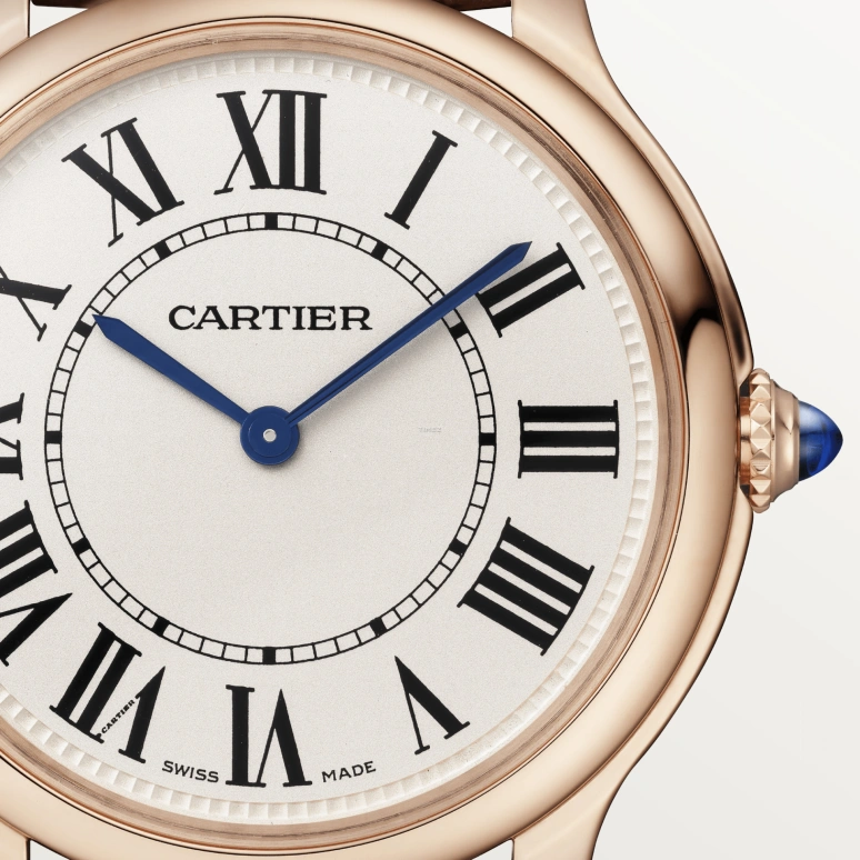 Cartier,Ronde de Cartier 36mm,36mm,Rose Gold,Cream,Quartz,Sapphire,Crystal Glass,Round,WGRN0012