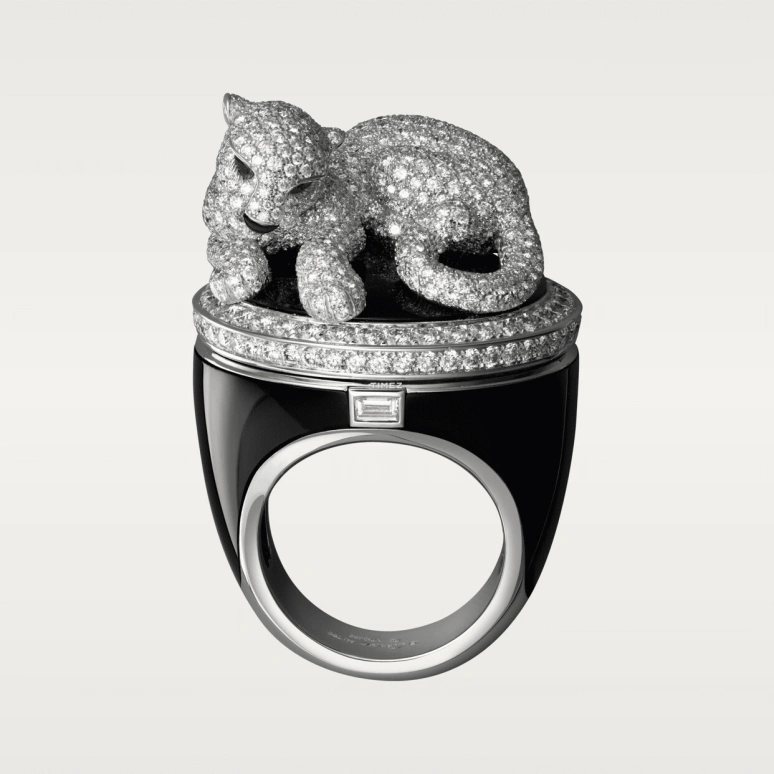 Cartier,High Jewelry Watches ,White Gold,Silver,Quartz,In-house Caliber,Sapphire,Crystal Glass,HPI00693