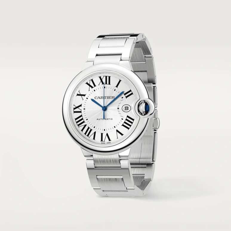 Cartier,Ballon Bleu de Cartier 42mm,42mm,Stainless Steel,Silver,Automatic,Day,42hours,WSBB0049