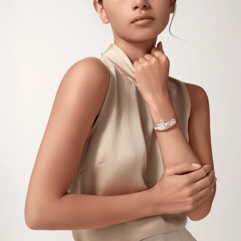 Cartier,Baignoire 47x21mm,47x21mm,Rose Gold,Silver,Handwound,38hours,In-house Caliber,WGBA0009