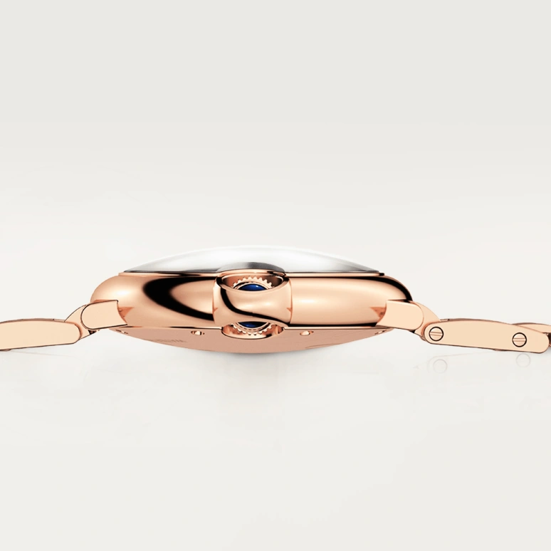 Cartier,Ballon Bleu de Cartier 36mm,36mm,Rose Gold,Silver,Automatic,Sapphire,Crystal Glass,Round,WGBB0043