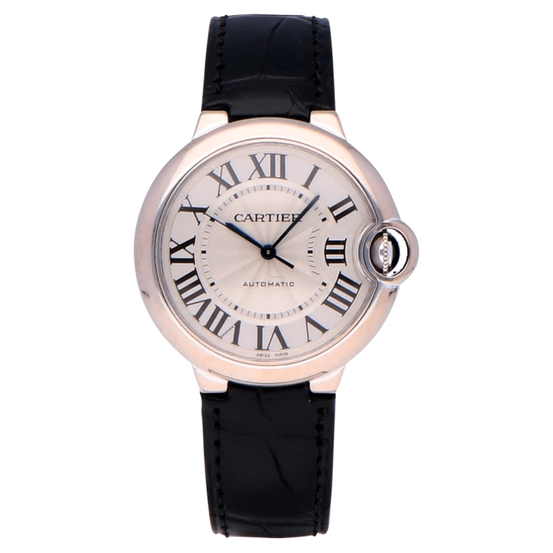 Cartier,Ballon Bleu de Cartier 36.60mm,36.60mm,White Gold,Silver,Automatic,Sapphire,Crystal Glass,Round,W6900556